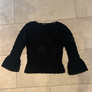 Crochet wool top